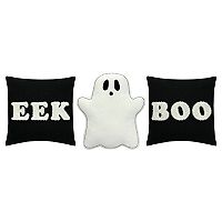 3-Pack Celebrate Together Halloween Eek Boo Throw Pillow Set Deals