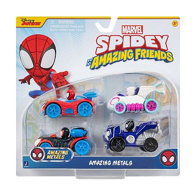 Marvel Spidey & His Amazing Friends 4-Pack Vehicles