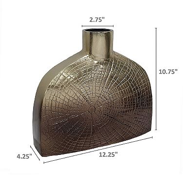 Percy Aluminum Flat-Bottom Vase