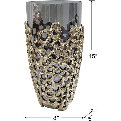 Percy Aluminum Glass Vase