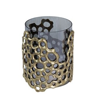 Honeycomb Glass Candle Holder Table Decor
