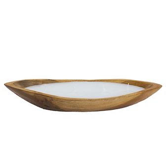 Raffa 4-Wick Soy Wax Candle in Teak Holder