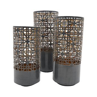 Modi Pierced Lantern Floor Decor 3 pc Set