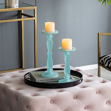 Pastel Pedestals 2-Piece Set Candle Holders Table Décor