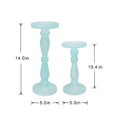 Pastel Pedestals 2-Piece Set Candle Holders Table Décor