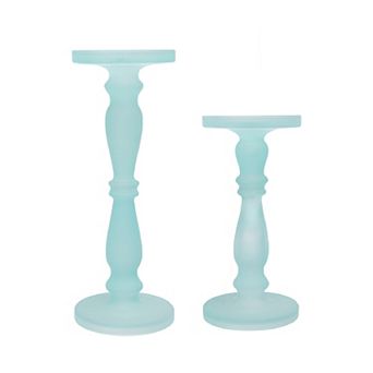 Pastel Pedestals 2 pc Set Candle Holders Table Décor