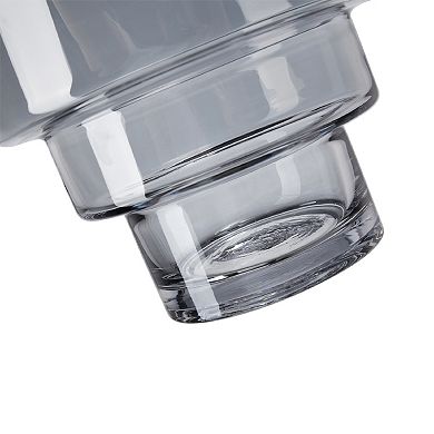 Geometric Clear Glass Vase