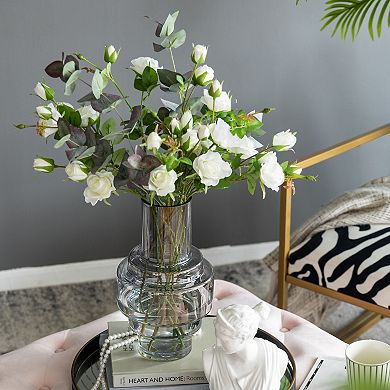 Geometric Clear Glass Vase