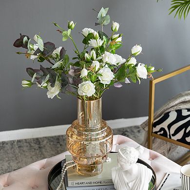 Geometric Clear Glass Vase