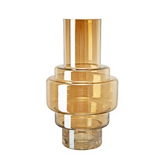 Geometric Clear Glass Vase