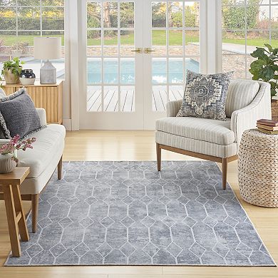 Nicole Curtis Series 1 Modern Geometric Washable Indoor Area Rug