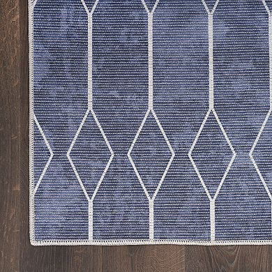 Nourison Series 1 Modern Geometric Washable Indoor Area Rug