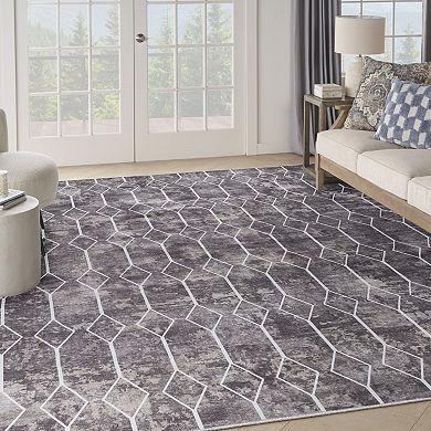 Nourison Series 1 Modern Geometric Washable Indoor Area Rug