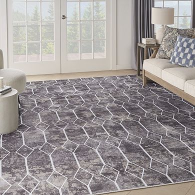 Nicole Curtis Series 1 Modern Geometric Washable Indoor Area Rug