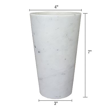 Marble Candle Holder & Flower Vase Set Table Décor