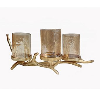 Twig 3-Pillar Candle Holder Table Décor