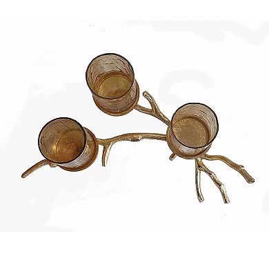 Twig 3-Pillar Candle Holder Table Décor
