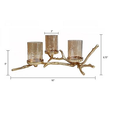 Twig 3-Pillar Candle Holder Table Décor