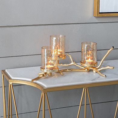 Twig 3-Pillar Candle Holder Table Décor