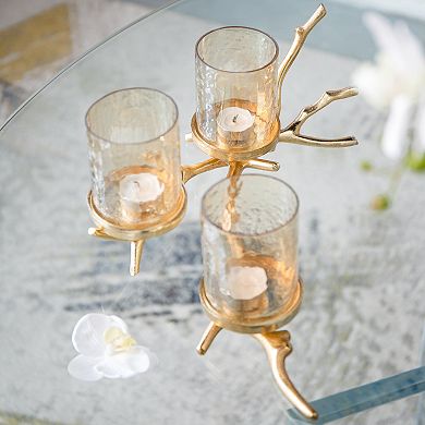 Twig 3-Pillar Candle Holder Table Décor