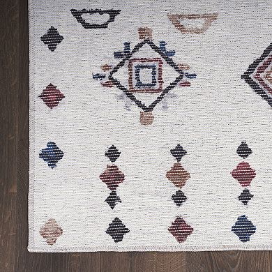 Nourison Series 1 Bohemian Diamond Washable Indoor Area Rug