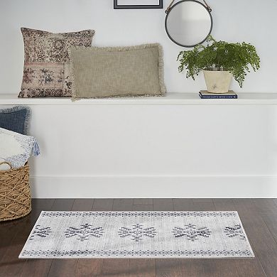 Nourison Series 1 Scandinavian Geometric Washable Indoor Area Rug