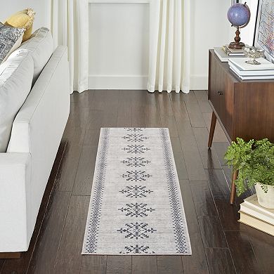 Nourison Series 1 Scandinavian Geometric Washable Indoor Area Rug