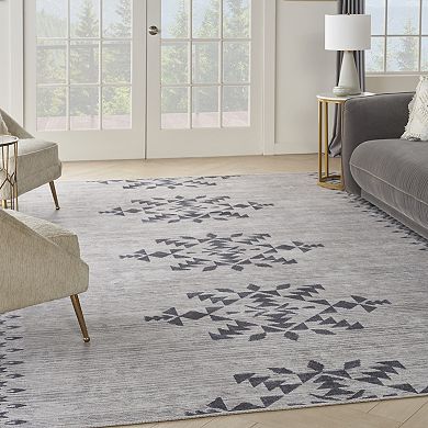 Nicole Curtis Series 1 Scandinavian Geometric Washable Indoor Area Rug