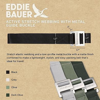 Men's Eddie Bauer 1.75-in. Stretch Webbing Backcountry Active Belt