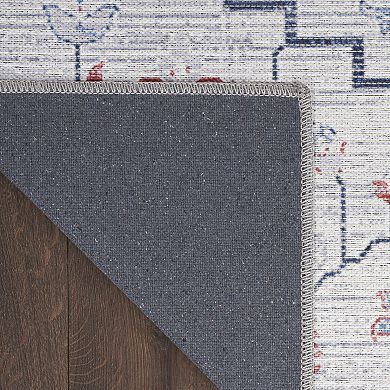 Nourison Series 1 Farmhouse Medallion Washable Indoor Area Rug