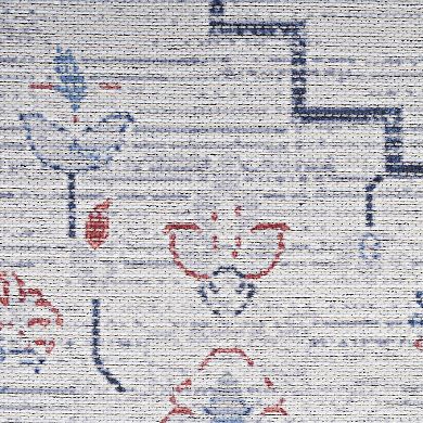 Nourison Series 1 Farmhouse Medallion Washable Indoor Area Rug