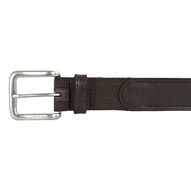 Men's Eddie Bauer 1.45-in. Rugged Leather Belt with Stretch Tab