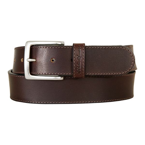 Men's Eddie Bauer 1.45in. Leather Belt with Sasquatch Stretch Tab