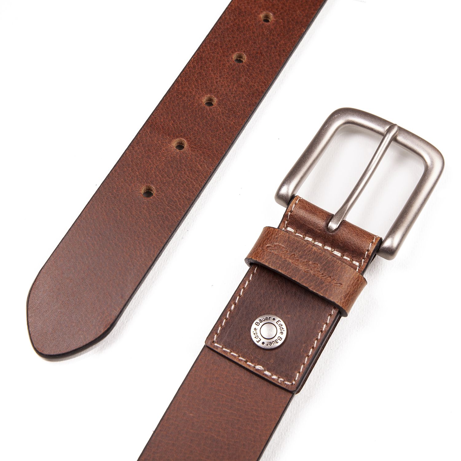VTG Eddie Bauer ?? Made ? leather Belt Sz M or 30 Eddie Bauer Belt - Etsy main image 2