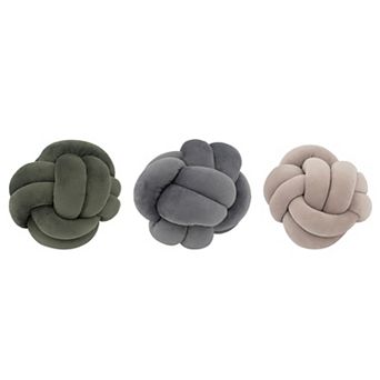Channing 3 pc Velvet Decorative Knots