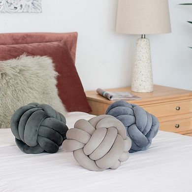 Channing 3-Piece Small Velvet Knots Table Decor