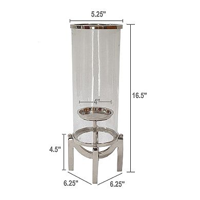 Glass Hurricane Candle Holder