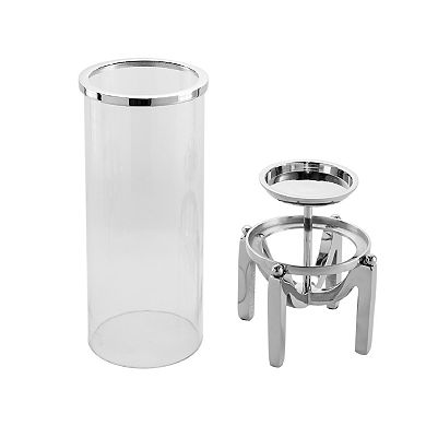 Glass Hurricane Candle Holder