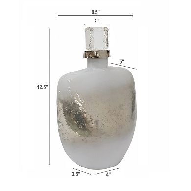 Lidded Glass Bottle with Stopper Table Décor
