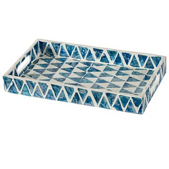 Decorative Rectangular Triangle Pattern Tray