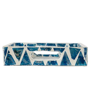 Decorative Rectangular Triangle Pattern Tray