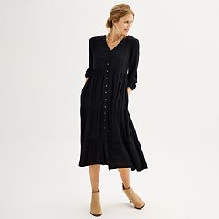 Women's Sonoma Goods For Life® Knit Midi T-Shirt Dress