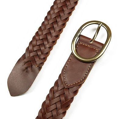 Women's Eddie Bauer 1.15-in. Woven Leather Belt