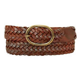 Women's Eddie Bauer 1.15 in Woven Leather Belt