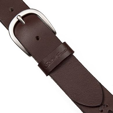 Women's Eddie Bauer 1.25-in. Center Lacing Detailed Leather Belt