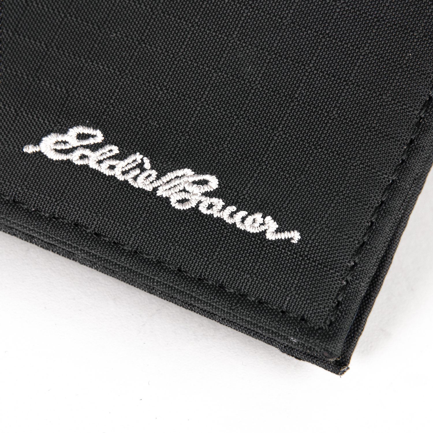 Eddie Bauer Uomo Companion Ripstop Nylon Trifold, Nero, Taglia unica, Nero, Taglia Unica