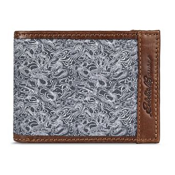 Men's Eddie Bauer Pioneer Leather & Canvas Wallet