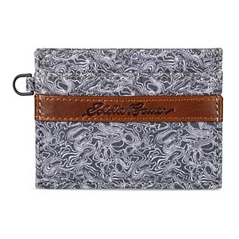 Men's Eddie Bauer Pioneer Leather Canvas Card Case