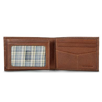 Men's Eddie Bauer Logo Leather Flip ID Bifold Wallet