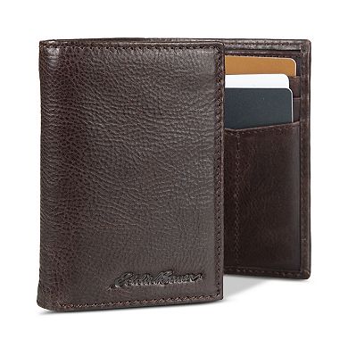 Men's Eddie Bauer Logo Leather Trifold Wallet